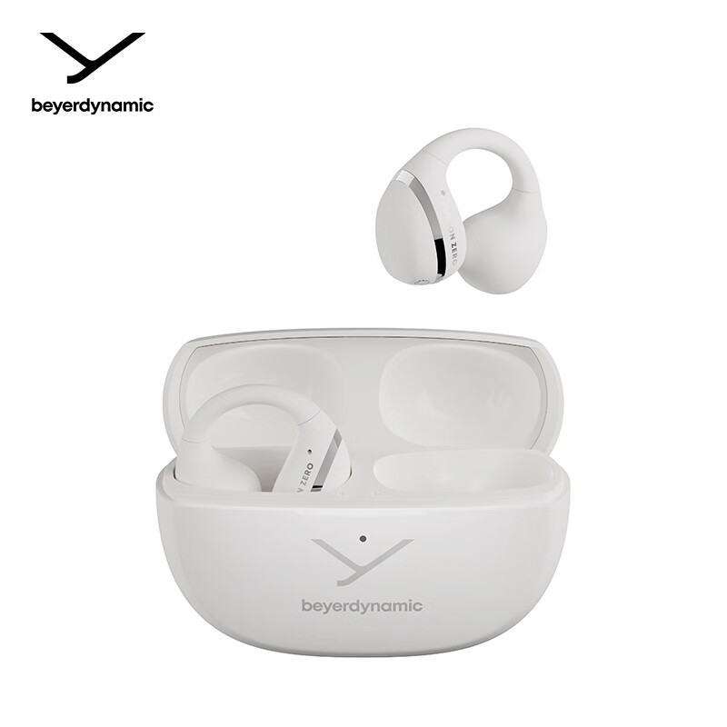 Beyerdynamic AMIRON ZERO Clip-On True Wireless Bluetooth Earphones Non-In-Ear Clip-On Sports Running Zero-Feel Cream White [Gift Recommendation]