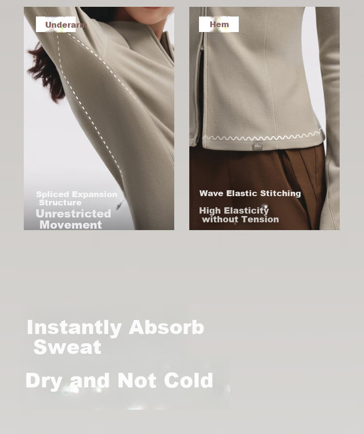 Beneunder Fleece Double Zipper Top for Women, Slim Fit, Elastic Long Sleeve, Skin-Friendly Inner Layer Base Shirt PM007 11