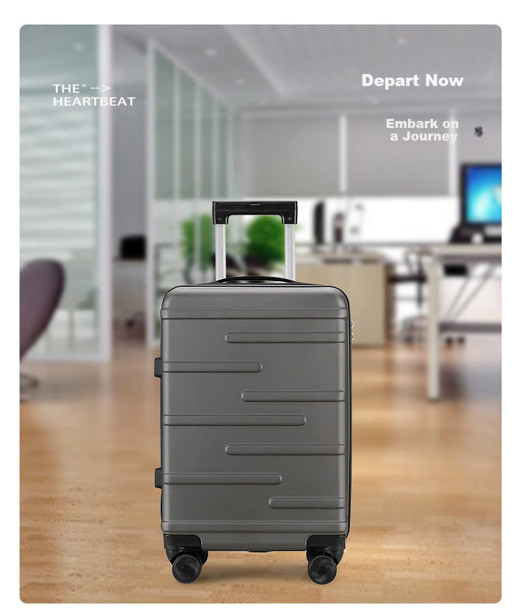 JEVI Large Capacity Suitcase for Men And Women, Quiet Wheels, 20-Inch Durable Travel Luggage with Password Lock And Leather Trim 14