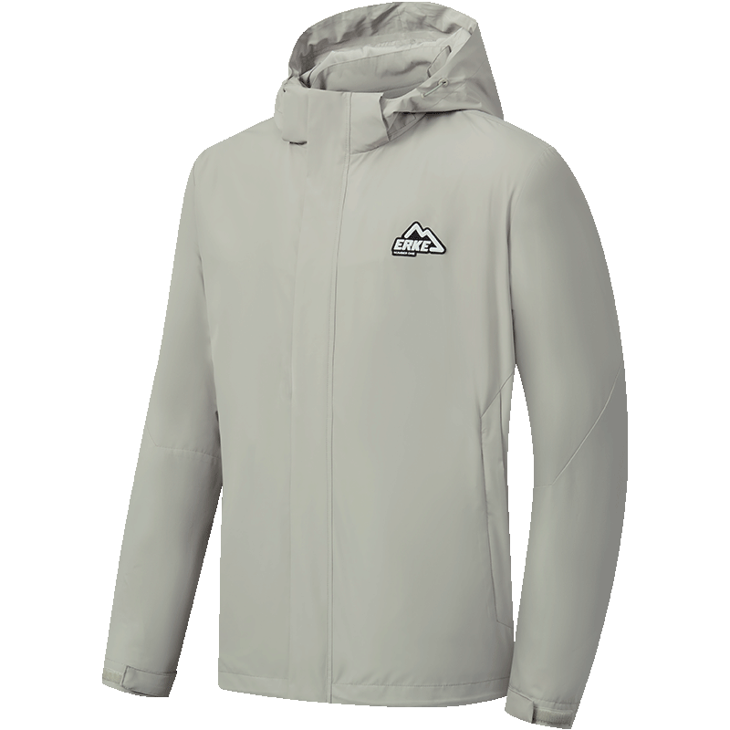 ERKE Men's 3-in-1 Windproof and Water-Repellent Jacket with Fleece Liner Outdoor Sports Coat Autumn