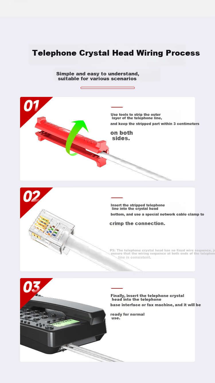 AMPCOM AMPCOM Category 7 Cable Crimper, Through-Piercing with Swallow-Tail Clip, Category 5/6/7 Shielded RJ45 Crimping Pliers, 4-In Wire Stripper/cutter/terminator AR728GR 15