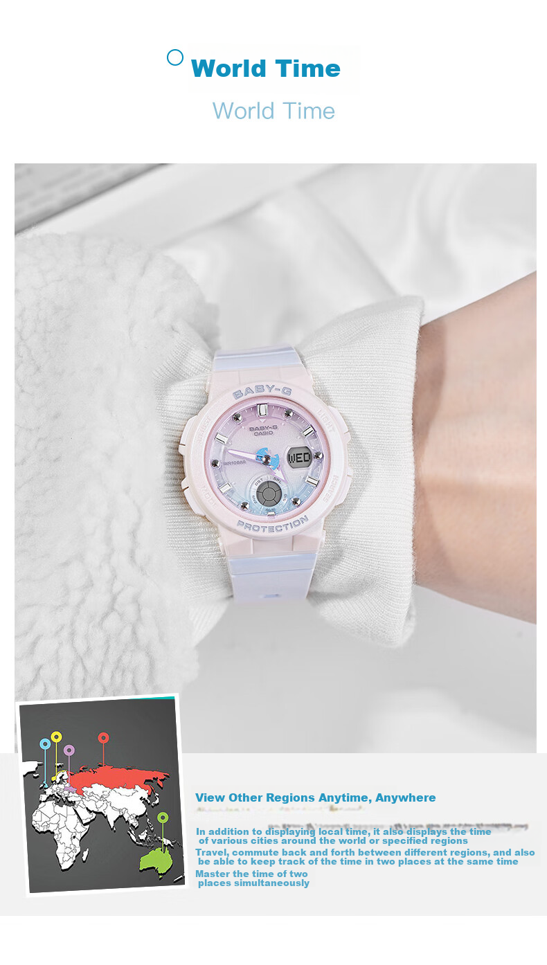 Casio Women's Watch BABYG Sports Student Watch, Mermaid Ocean [Valentine's Day Gift], BGA-250 6