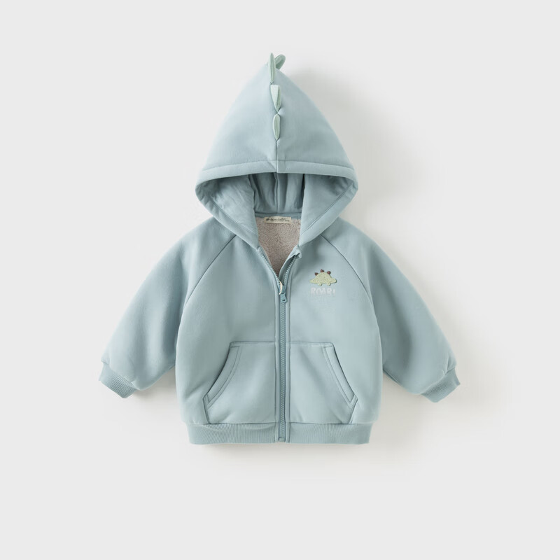 DAVE & BELLA Kids Outer Knitted Jacket Autumn Hooded Fleece Lined Warm Top for Boys and Girls