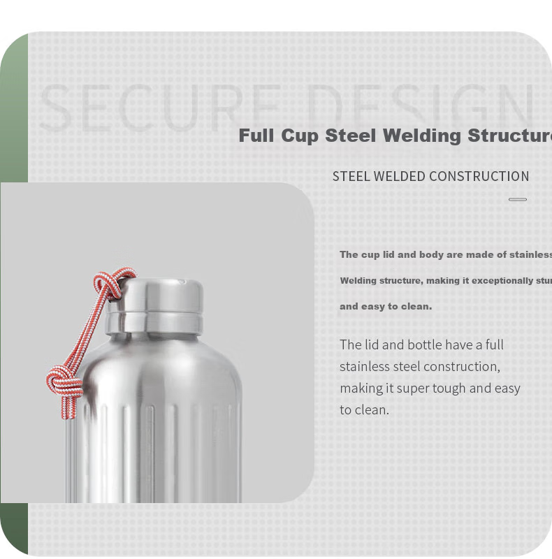 BLACK+BLUM British Insulated Water Bottle, Large Capacity Stainless Steel Outdoor Hiking Camping High-End Insulated Tumbler HBB-BAM050 4