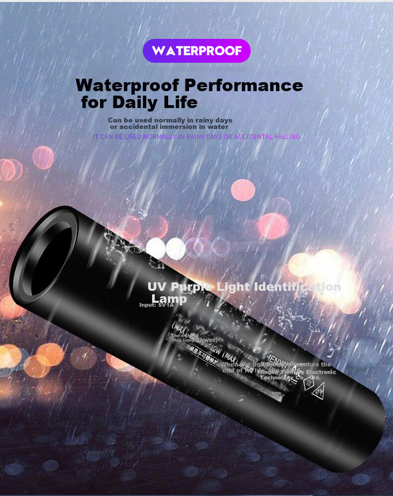 SHENYU Wood's Light Cat Ringworm Lamp for Dog Ringworm, Pet Fungal Detection, Currency Inspection Light, UV Flashlight V7 15