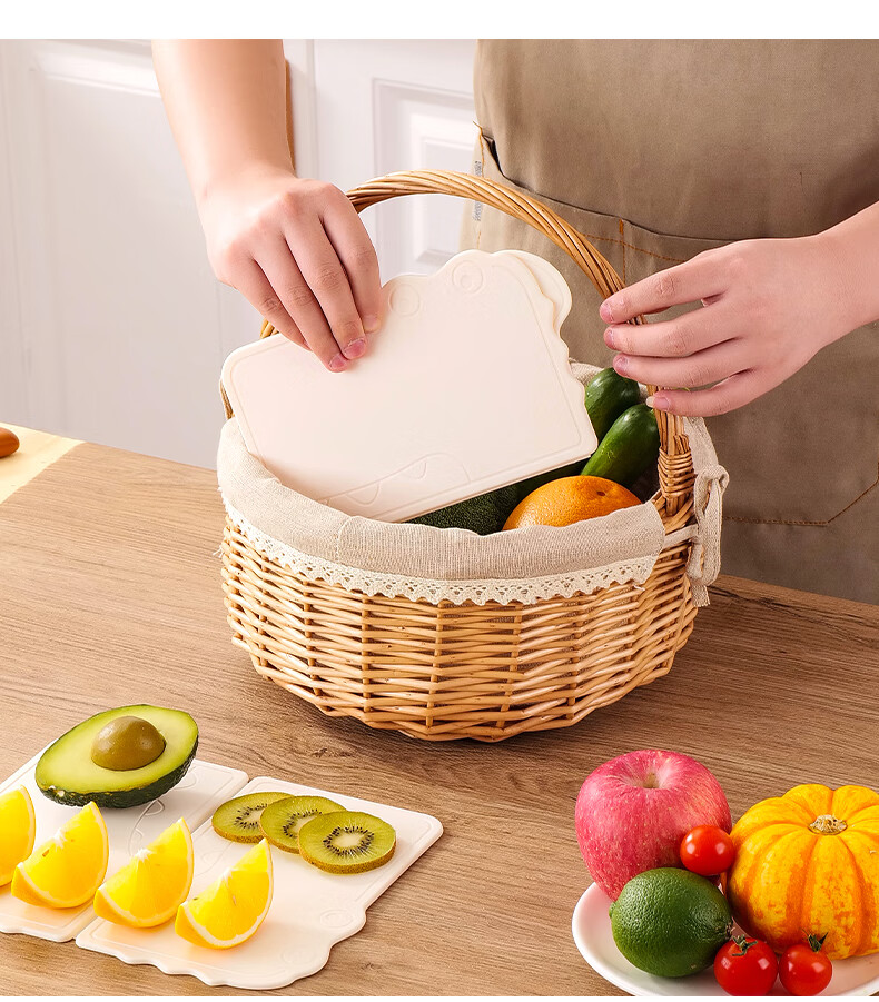 BAYCO Mold-Resistant Foldable Cutting Board Outdoor Dormitory Fruit and Vegetable Chopping Board Food Prep Plastic Cutting Board BX27508 7