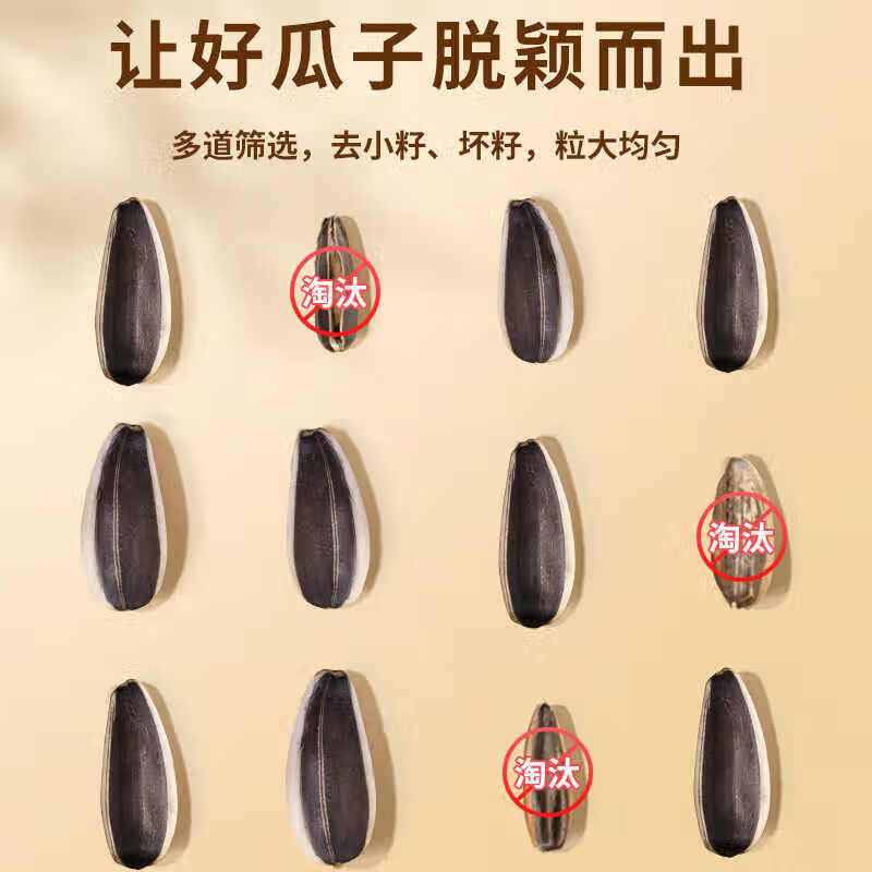 老街口 五香瓜子1斤装 每日坚果 葵花籽休闲零食坚果炒货小吃年货新货