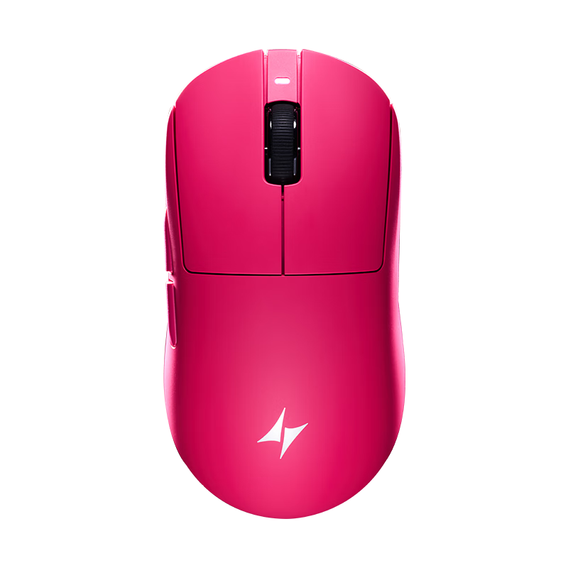 ATK Qingting A9 Wireless Mouse for Gaming And Office Use, Wired/2.4G Dual-Mode Connection, Lightweight Symmetrical Minimalist Ergonomics, A9 Master Edition in Rose Red