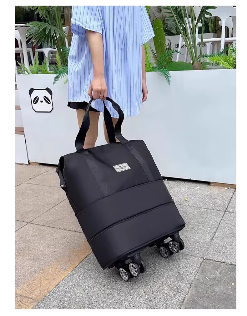 Huili Universal Wheel Suitcase, Travel Bag for Women with Large Capacity, Carry-On Luggage for Men, with Wheels, Wet And Dry Separation Storage Bag 19