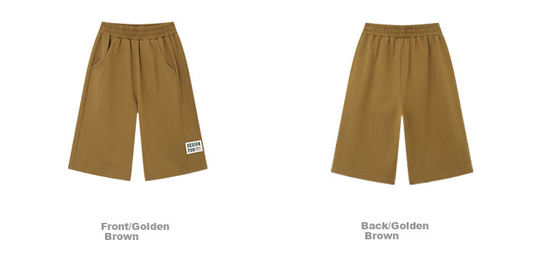 Duoduojia Boys' Sports Shorts, Summer 2026, for Older Children, Moisture-Wicking And Breathable, Pure Cotton Mid-Length Shorts, Children's Loose Six-Point Knit Pants 38