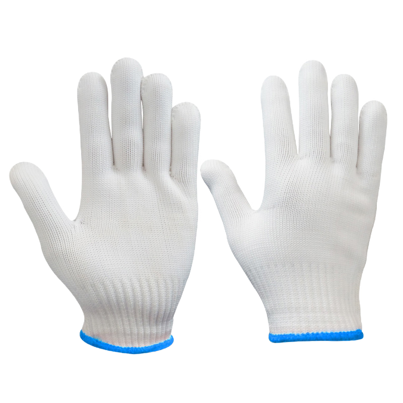 BAIGE Nylon Thread Gloves Breathable Wear-Resistant Anti-Slip Work Gloves for Construction and Handling 2.5kg 60 Pairs CW377377