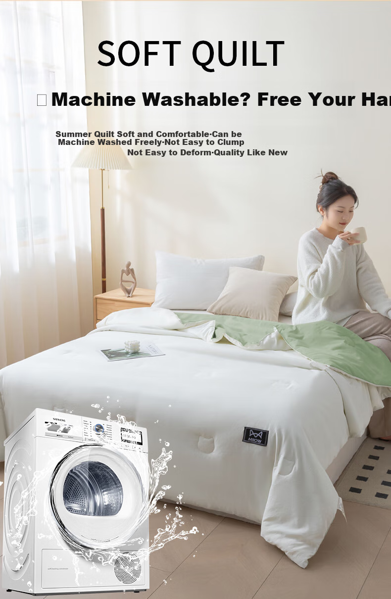 Cat Person A Class 10% Soy Summer Cool Quilt Double Skin-Friendly Fiber Quilt Air Conditioning Summer Quilt 200*230cm 3