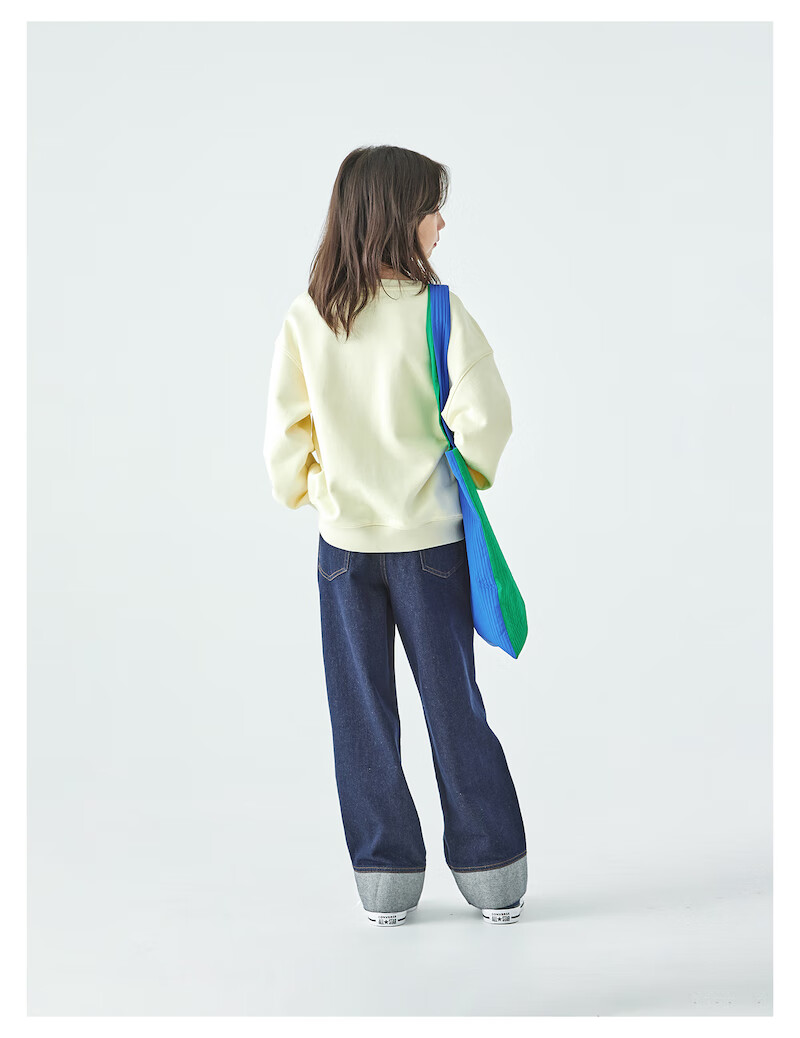 Kechu 2025 Autumn New Parent-Child Collection for Older Girls, Round Neck Sweatshirt with Loose Long Sleeves, Bow Tie Print Top 13