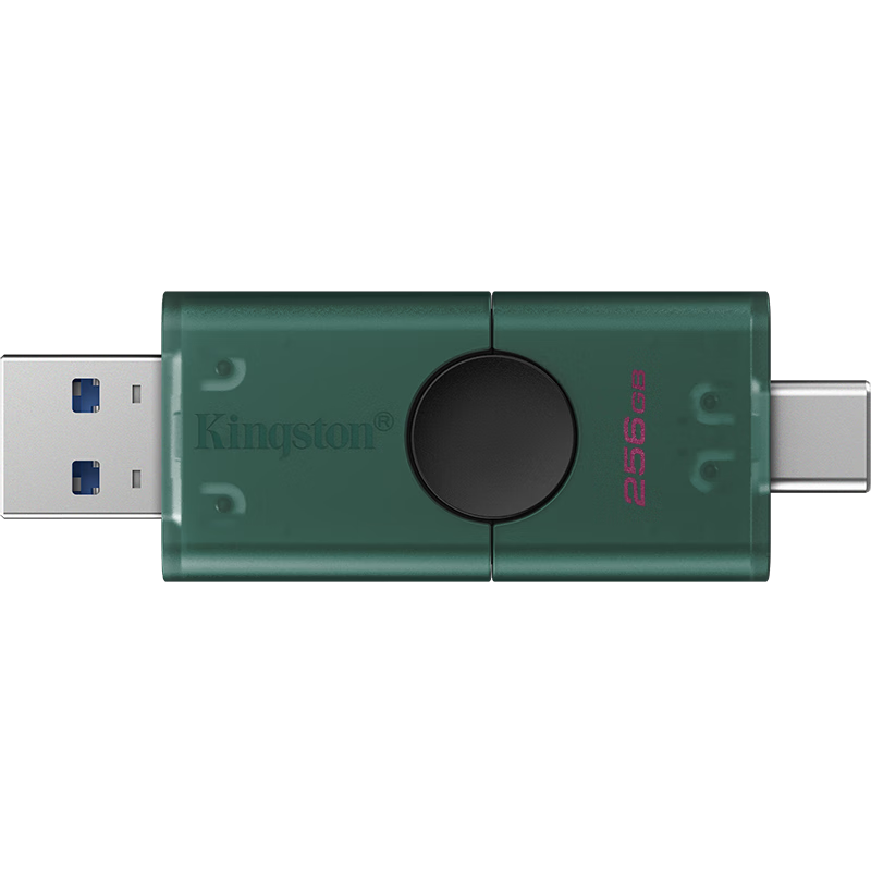 Kingston 256GB Type-C USB3.2 Dual Interface Flash Drive DTDEG2 High-Capacity Office Car USB Drive Compatible with Android, Apple Phones, Tablets And Computers