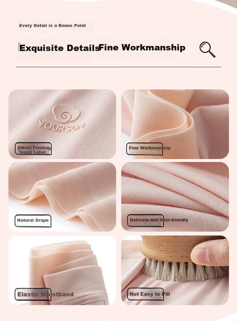 Yiershuang 4-Pack First-Class Women's Mid-Rise Underwear, 60 Count 7A Antibacterial Xinjiang Cotton Crotch Triangle Panties for Wome 9