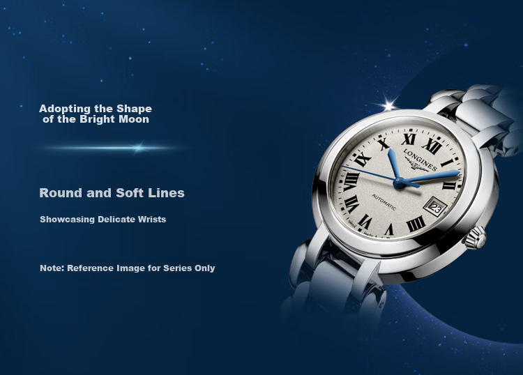 LONGINES Swiss Watch, Heart Moon Series, Women's Steel Strap Quartz Watch L81104716 5