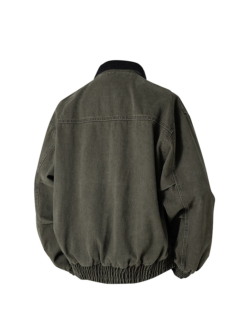 :CHOCOOLATE IT Pure Cotton Polo Collar Jacket Men Autumn New Trendy Loose Japanese Casual Coat Angora Red L 6
