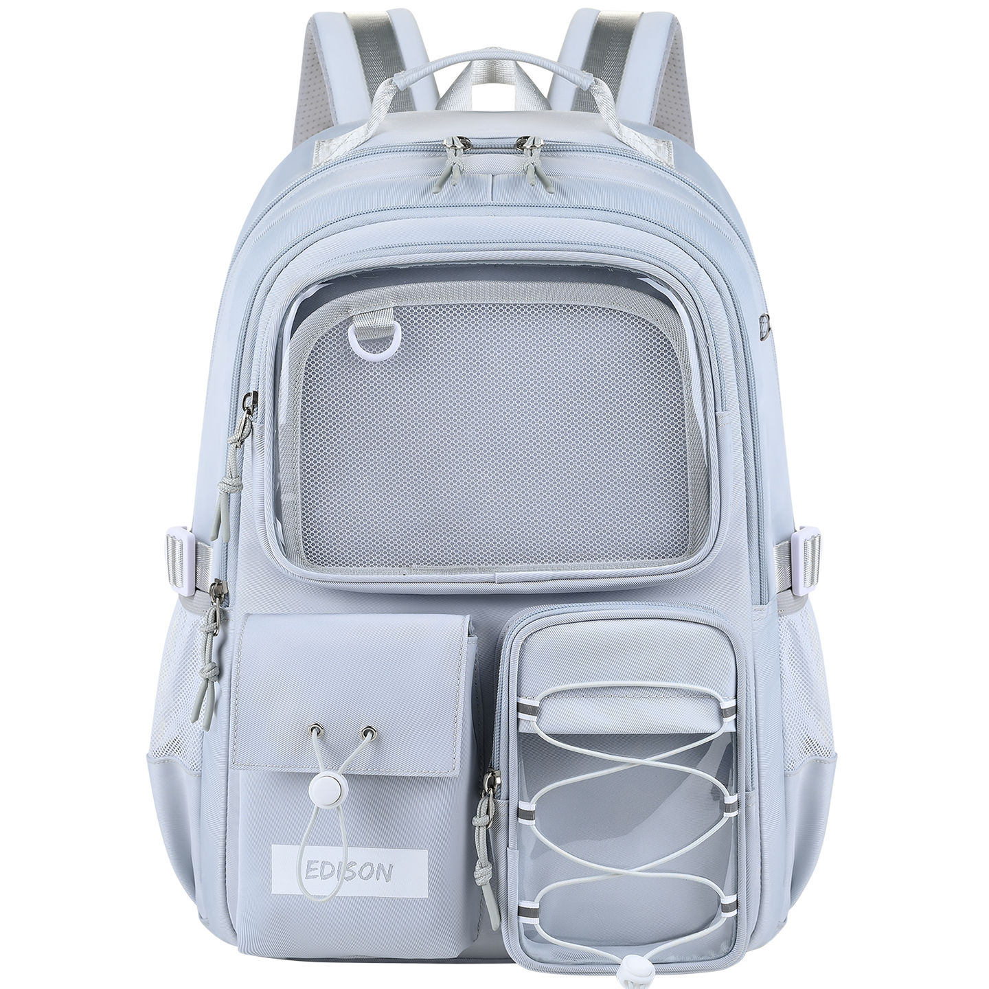 Edison Middle School Backpack High School Orthopedic Backpack Anime DIY Pain Pack High-Value Ins Trendy Double Shoulder Bag 2579-3