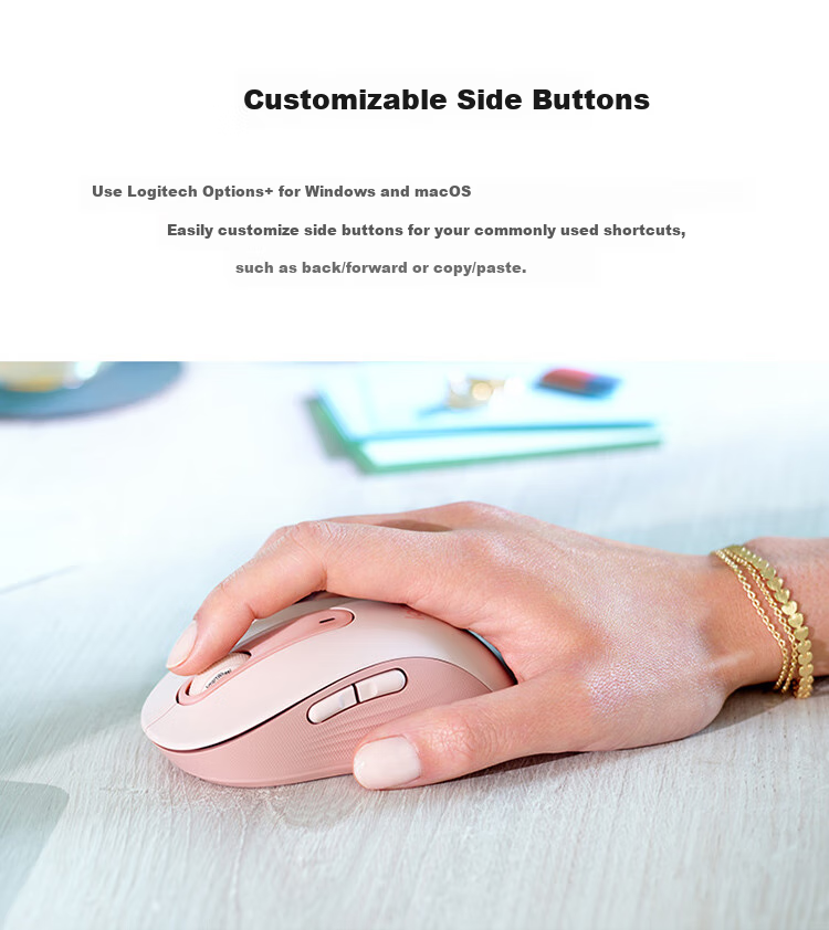 Logitech M650 [Enterprise Grade] Wireless Bluetooth Office Mouse for Men And Women, Dual-Mode Small to Medium Hand Optimal Series with Logi Bolt Receiver, Black M [Single Order Discount] 9