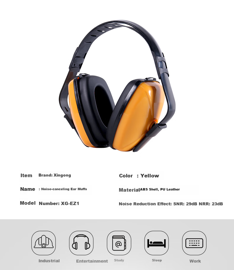 XINGGONG Soundproof Earplugs, 35db Noise Reduction Earplugs for Sleeping, Industrial Noise Reduction, for Construction, Renovation And Workshop Use 2