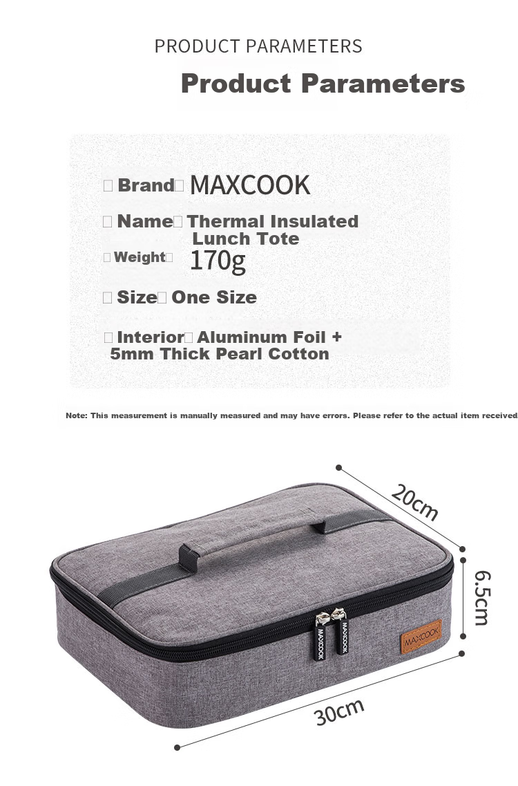 MAXCOOK Insulated Lunch Box Bag Creative Portable Aluminum Foil Thermal Lunch Box Tote MCPJ6162 8