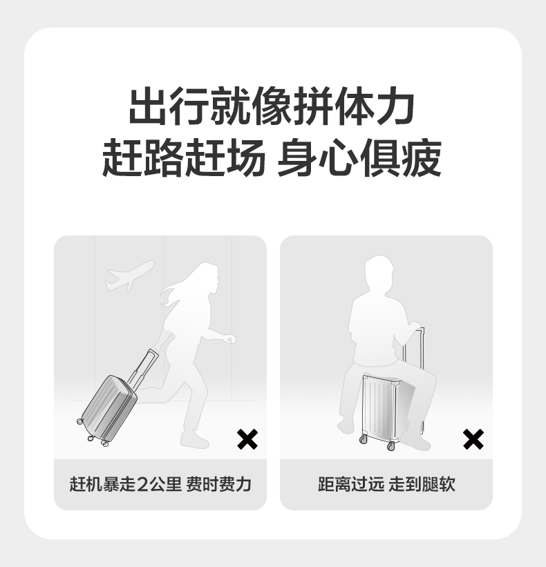 Babycare Electric Luggage, Rideable Smart Suitcase, Carry-On Travel Case, Seatable And Portable, 20-Inch, Soft Mist Purple 2