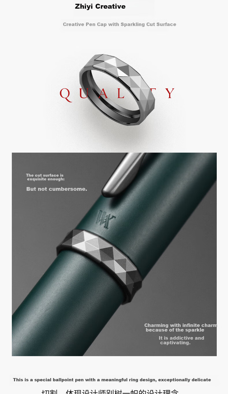 V.V.A [Mid-Autumn Festival And National Day Stationery Gift] Ballpoint Pen, Signature Pen, Business Office Gift, Signing Pen, Student Handwriting Practice, Birthday Gift for Men And Women, Companion Gift, Dark Green, 0.5mm 2