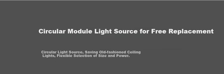 NVC LED Ceiling Light Panel, Replacement Light Core, Magnetic Light Source Module, Circular Lamp Tube, 62 Watts, Cool White 6500K 5