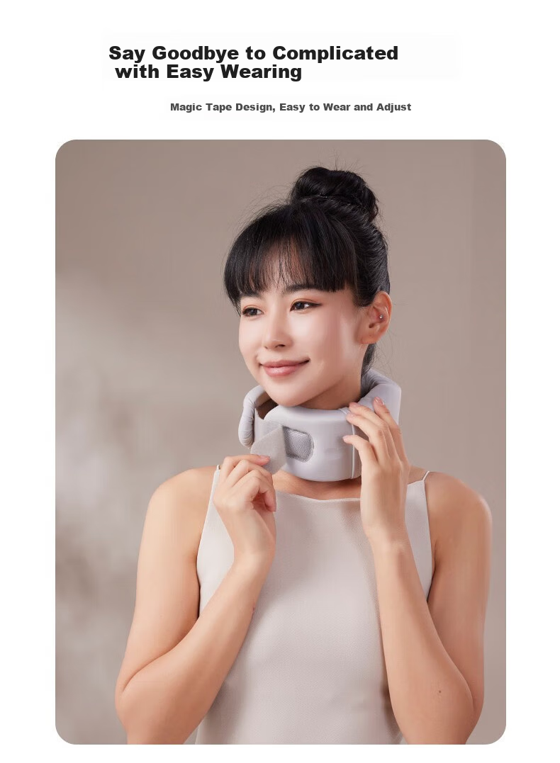 Jiancheng Home Neck Massager, Portable Head And Neck Massager Pillow for Office Use, HU2 Gray 4