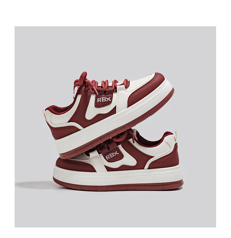 RENBEN Ancora Red Thick Sole Sneakers 2026 Spring New American Casual Versatile White Platform Sports Shoes 1