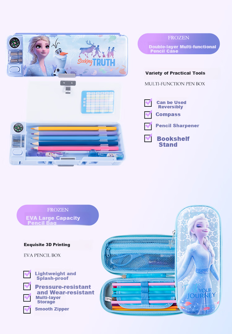 Disney Stationery Set, Elsa Princess Drawing Gift Box, Children's School Supplies And Toys, Graduation Gifts for Girls, Birthday Presents, Kindergarten Graduation Gifts 8