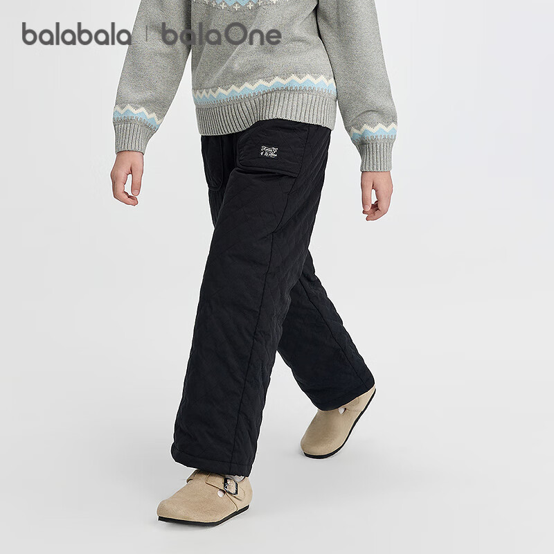 BALABALA balaOne Girls' Straight Down Pants Children's Winter Warm Trousers 2025 208425108002