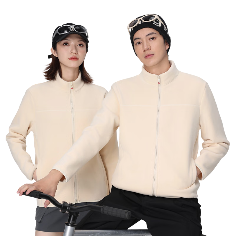 LangSha Unisex Fleece Liner Jacket Windproof Heated Outdoor Fleece Coat