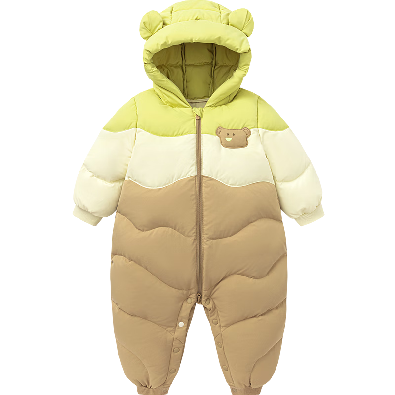 Minibala Unisex Kids Down Jumpsuit Baby Cute Romper 2025 Winter