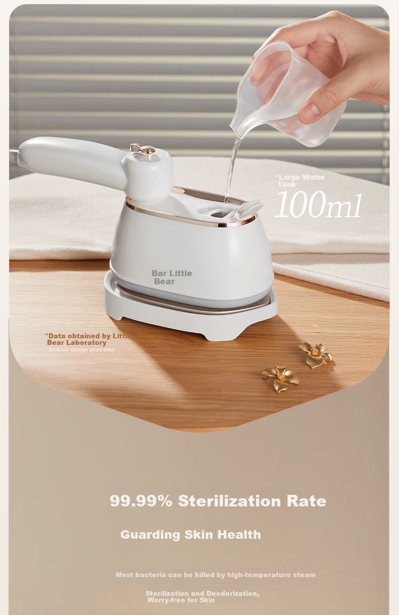 Bear Handheld Garment Steamer 17G/MIN High Power Steam 100ML Water Tank Electric Iron Portable Travel Dormitory Gift J10Q1 9