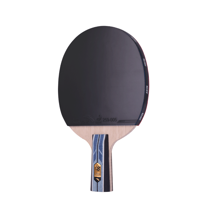 Anta 8-Star Table Tennis Racket (Jingcang Fast Delivery + 6 Balls + Racket Bag) P802 Penhold Single Racket