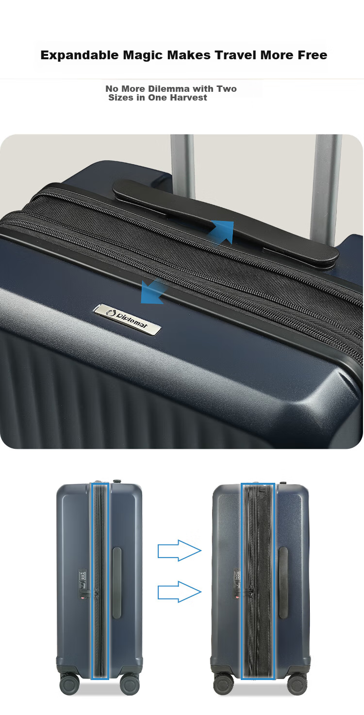 Diplomat Luggage Suitcase, Trolley Case for Men And Women, Travel Case, Password Lock, Carry-On Suitcase, TC-2401TN 6