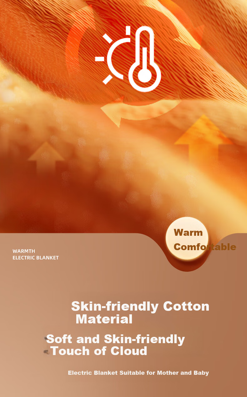 CHIGO [Dehumidifying And Mite-Removing] Graphene Double-Sided Dual Temperature Control Waterproof 3C Certified Electric Heating Blanket Mattress Pad 1.5x1.8m 10