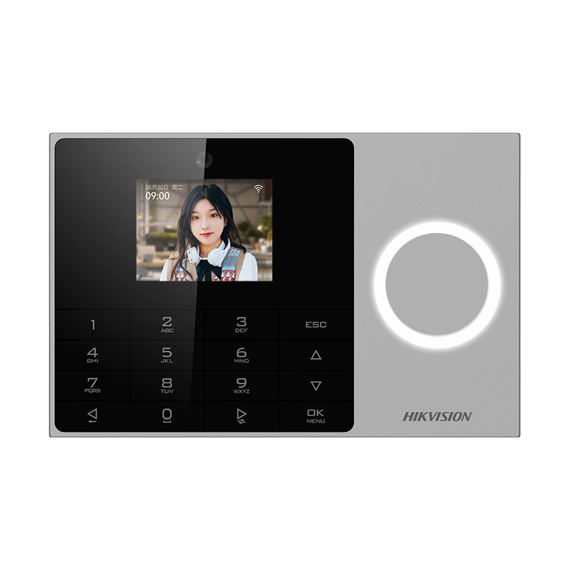 HIKVISION Hikvision Facial Recognition Attendance Machine 4G Lifetime Free Data Voice Prompt for Enterprise Supermarket School Factory Office Support Ethernet Networking 4G Version A26