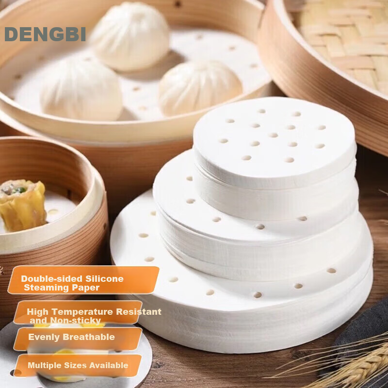 Бумага для пароварки Dengbi, круглая, пищевая, 8.9 см, 300 шт.