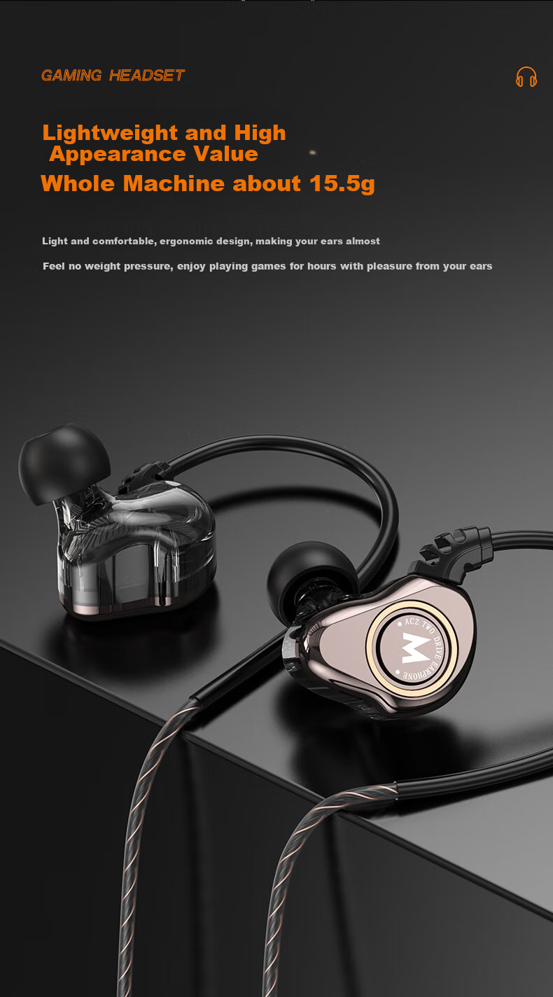 Bkayp Wired Gaming Headphones with Type-C Connector, In-Ear Design for Esports, Suitable for PUBG, Honor of Kings, Gunfight, Computer And Mobile Phone Use, Sleep Mode, Noise Cancellation, Music And Calls Compatible with Apple And Android Devices 11