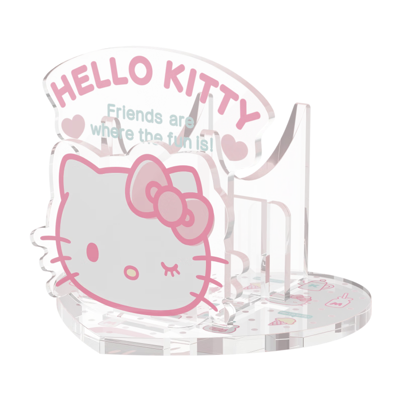 Jixiang Acrylic Game Controller Stand PS5/Xbox/NS PRO2 Wireless Controller Display Rack Cute Cartoon Hello Kitty Collaboration Edition