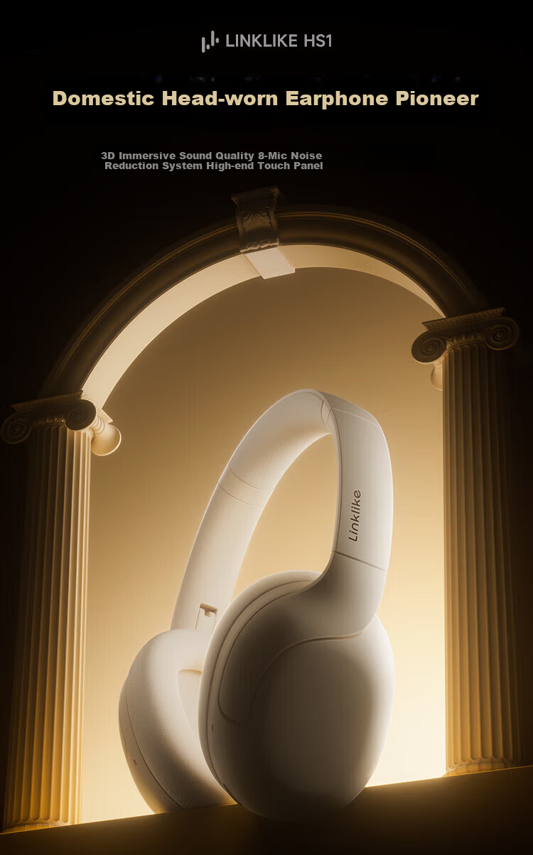 Linklike Bluetooth Headphones, Wireless High-Quality Sound, for Music, Running, Sports, Computer Gaming, E-Sports Top Ten, Ultra-Long Battery Life, Gift for Boyfriend Or Girlfriend 5