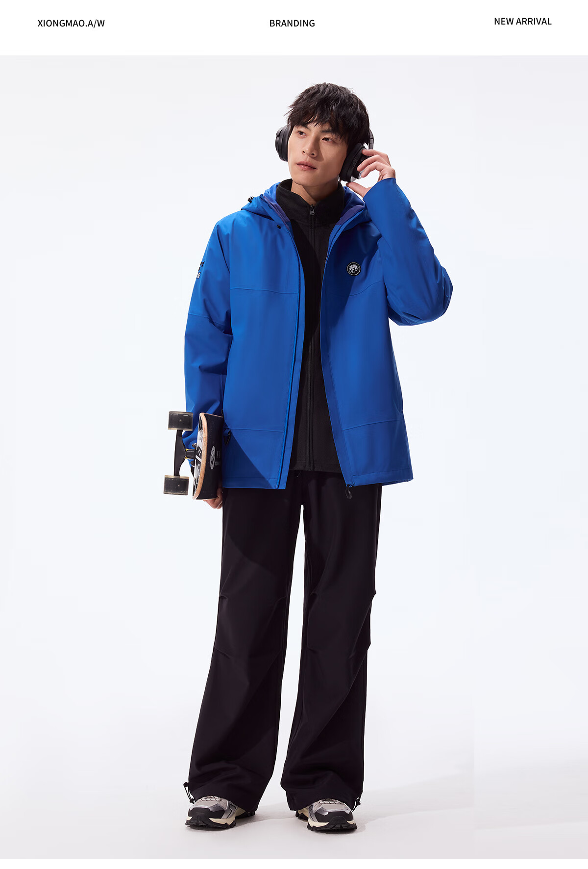 Panda Zhang Yuxi Edition [Rain Shell MAX] 3-in-1 Men's Windproof and Rainproof Hiking Jacket Autumn Winter Mountaineering Coat for Women 18