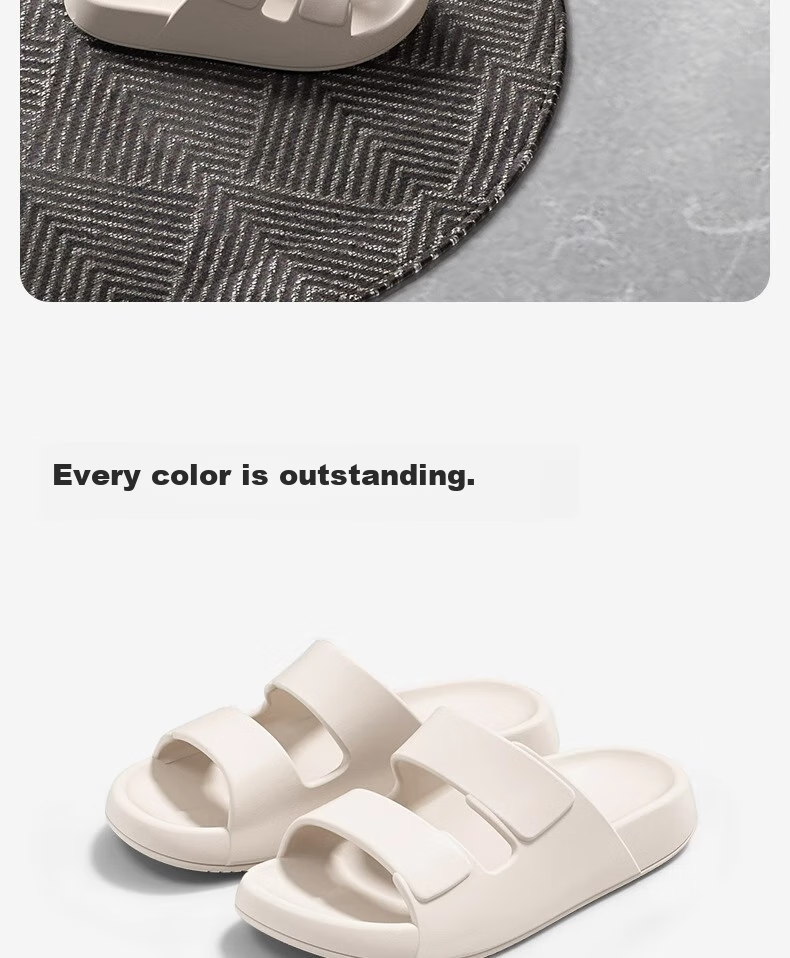 Sanli Beach Sandals Slippers for Women, Simple And Wearable Outside, EVA Non-Slip, Rose Red, Size 36-37 12