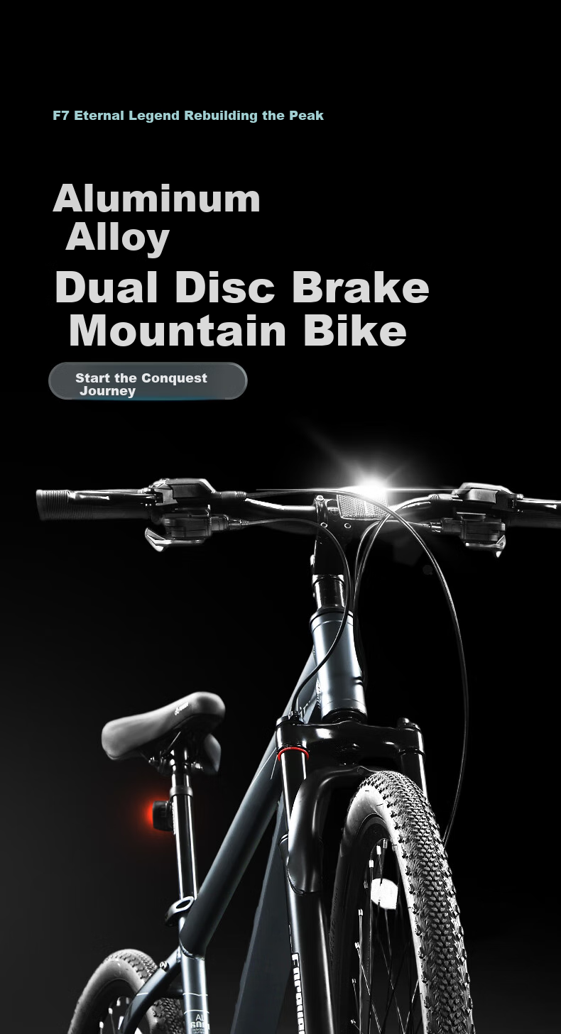 FOREVER Aluminum Alloy Mountain Bike for Adults, Men And Women, F7 24-Speed - Merlin Purple - Disc Brake, 27.5 2