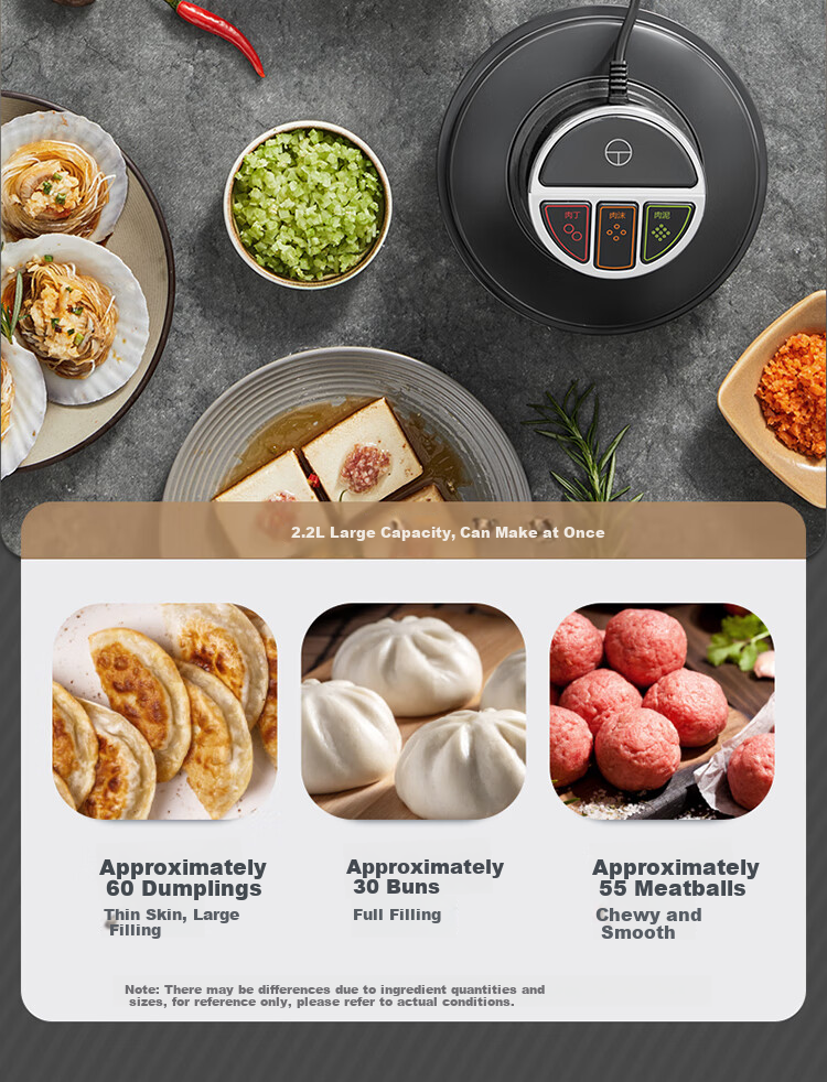SUPOR Electric Meat Grinder Household Multifunctional Food Processor with Titanium Blades 2.2L Large Capacity Chopper Mincer Mixer JR72S-B220 8