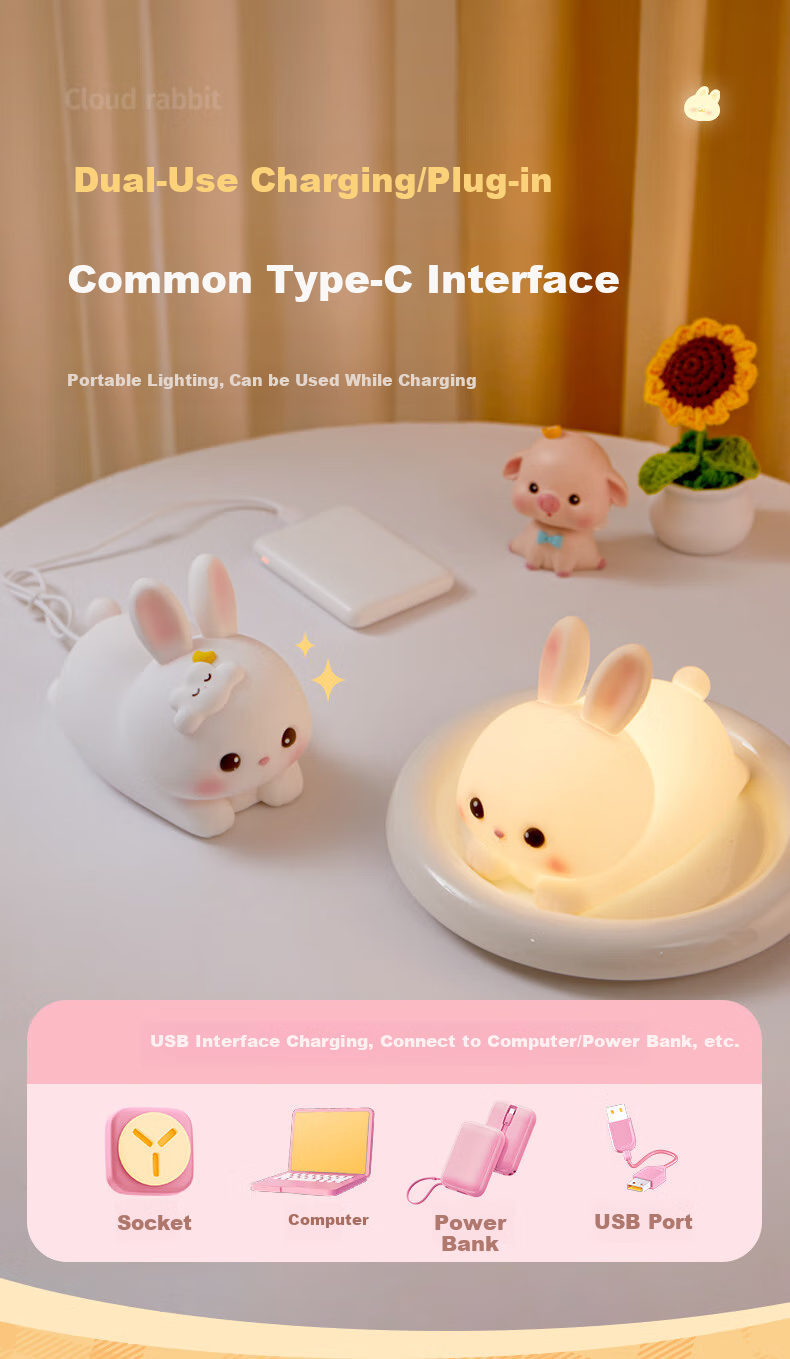 Xifeng Mid-Autumn Festival Gift, Small Night Light for Bedroom Sleep Aid, Birthday Present for Girls And Children, Practical And Aesthetically Pleasing Tap Light 12