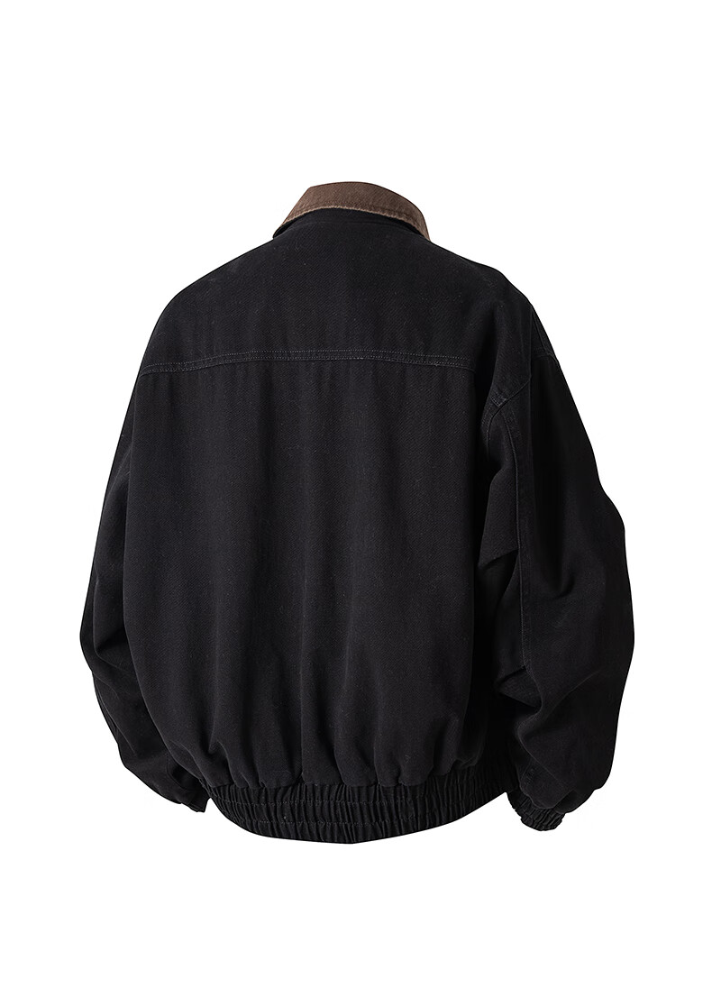 :CHOCOOLATE IT Pure Cotton Polo Collar Jacket Men Autumn New Trendy Loose Japanese Casual Coat Angora Red L 7