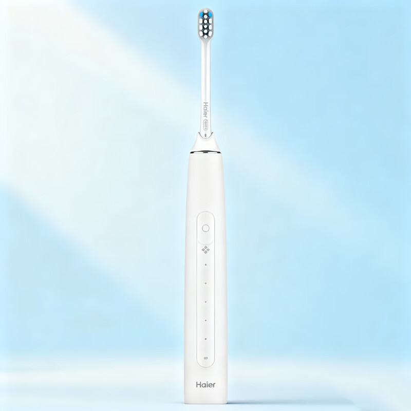 Haier Electric Toothbrush Shock Absorption Gum Protection Waterproof Antibacterial Long Battery Life Adult Couple Model HTA2 Moonlight White